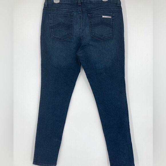 Michael Kors Logo Patch Skinny Jeans Size 10 Black Color - Picture 4 of 6